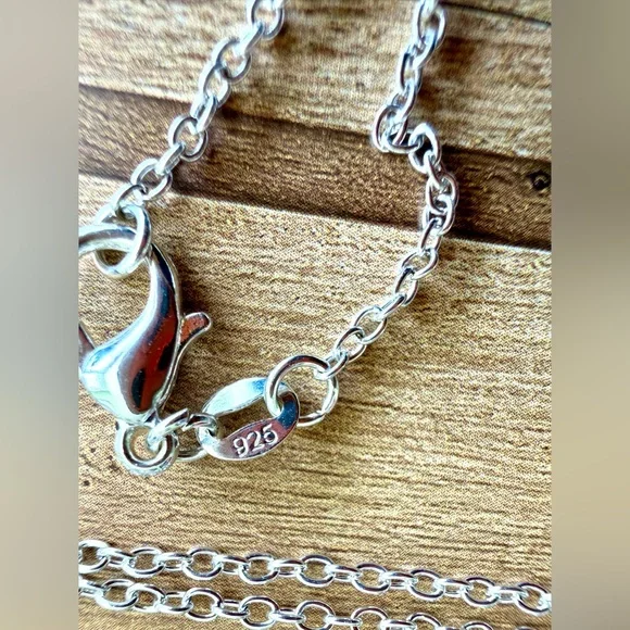 Firey Labradorite Pendant .925 Sterling, with .925 Chain Hand-Crafted in USA!! - Picture 4 of 5